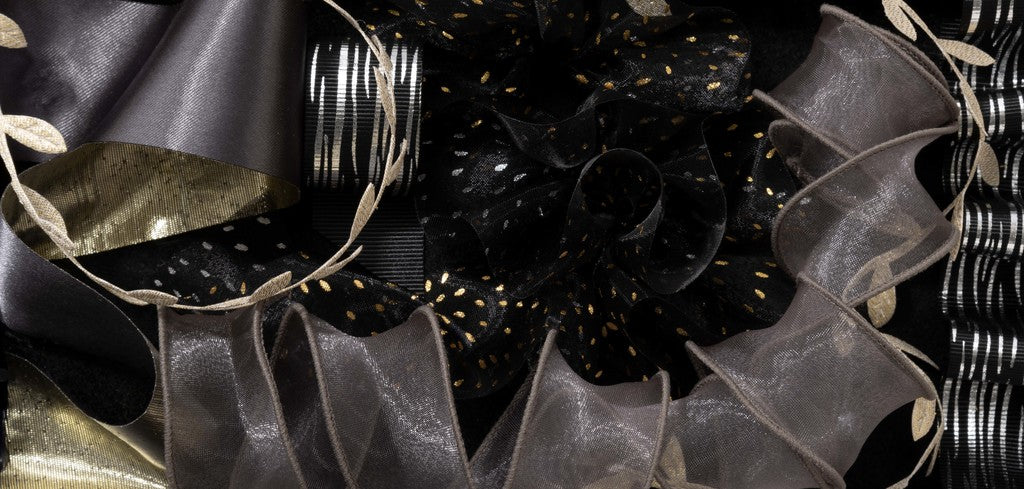 Ribbonly Black & Grey Ribbon