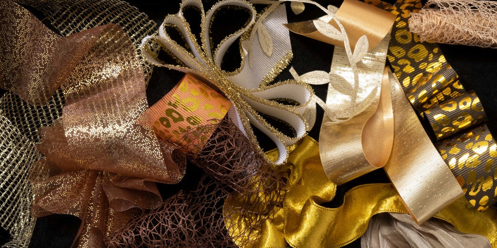 Ribbonly Gold & Brown Ribbon