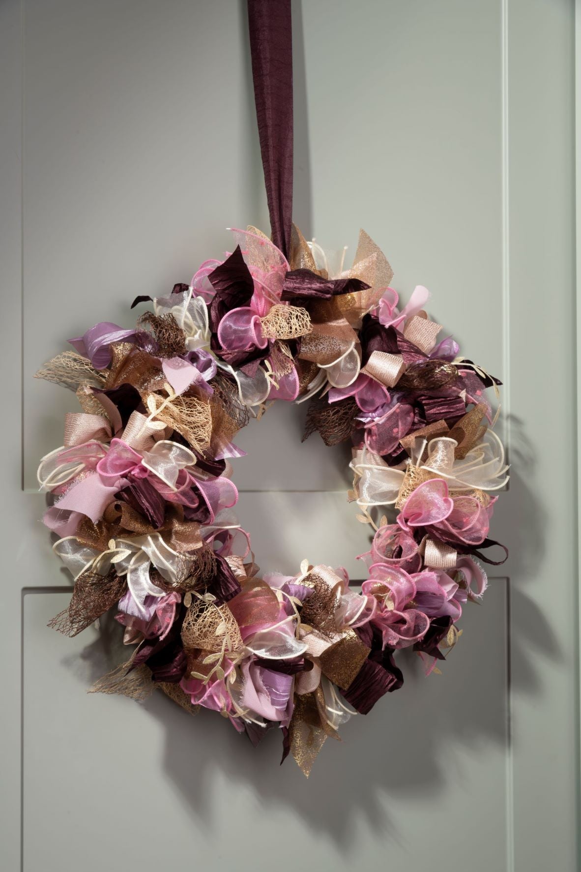 Ribbonly create your own ribbon wreath kit