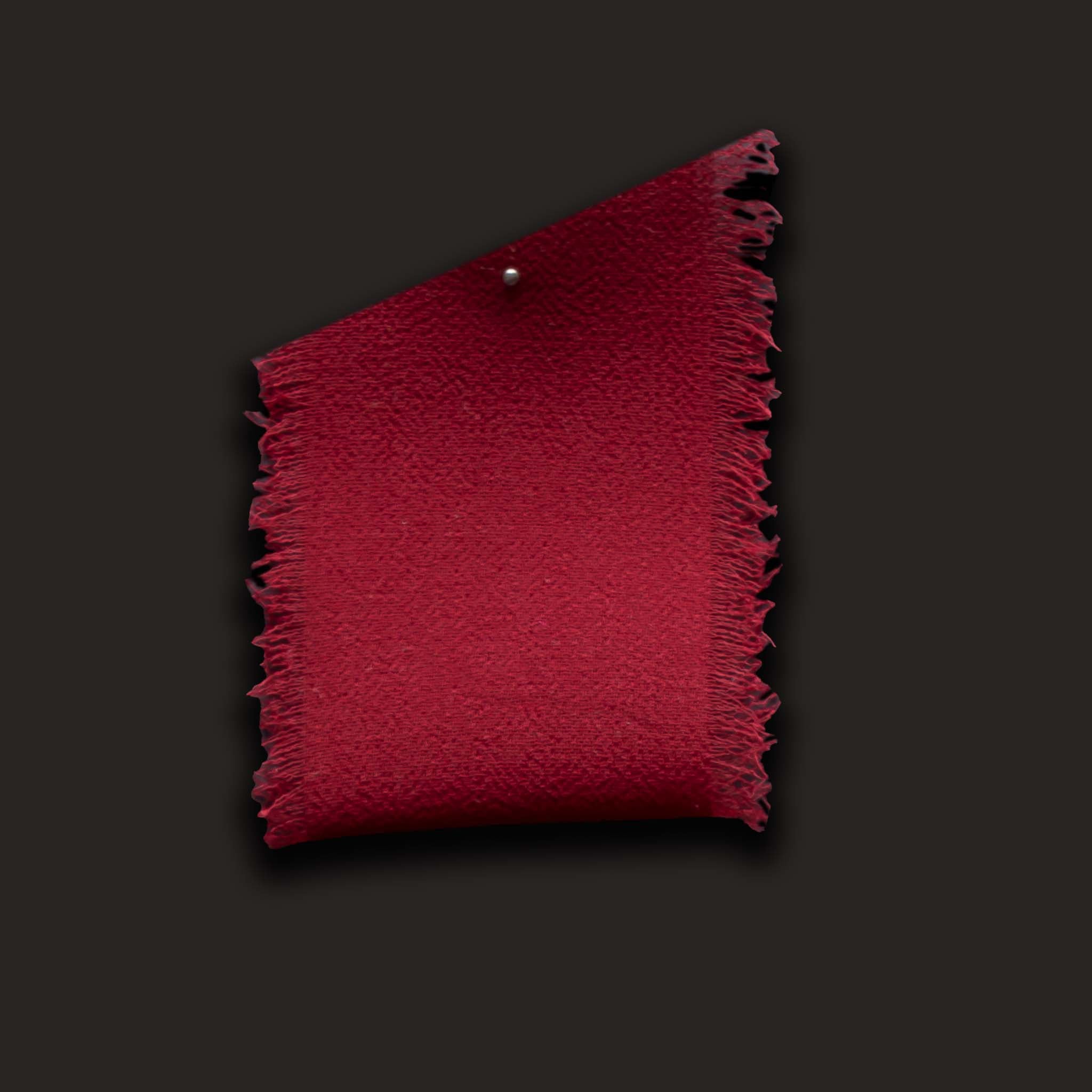 Ribbonly Chiffon Fluffy Edge Chiffon Ribbon Oxblood