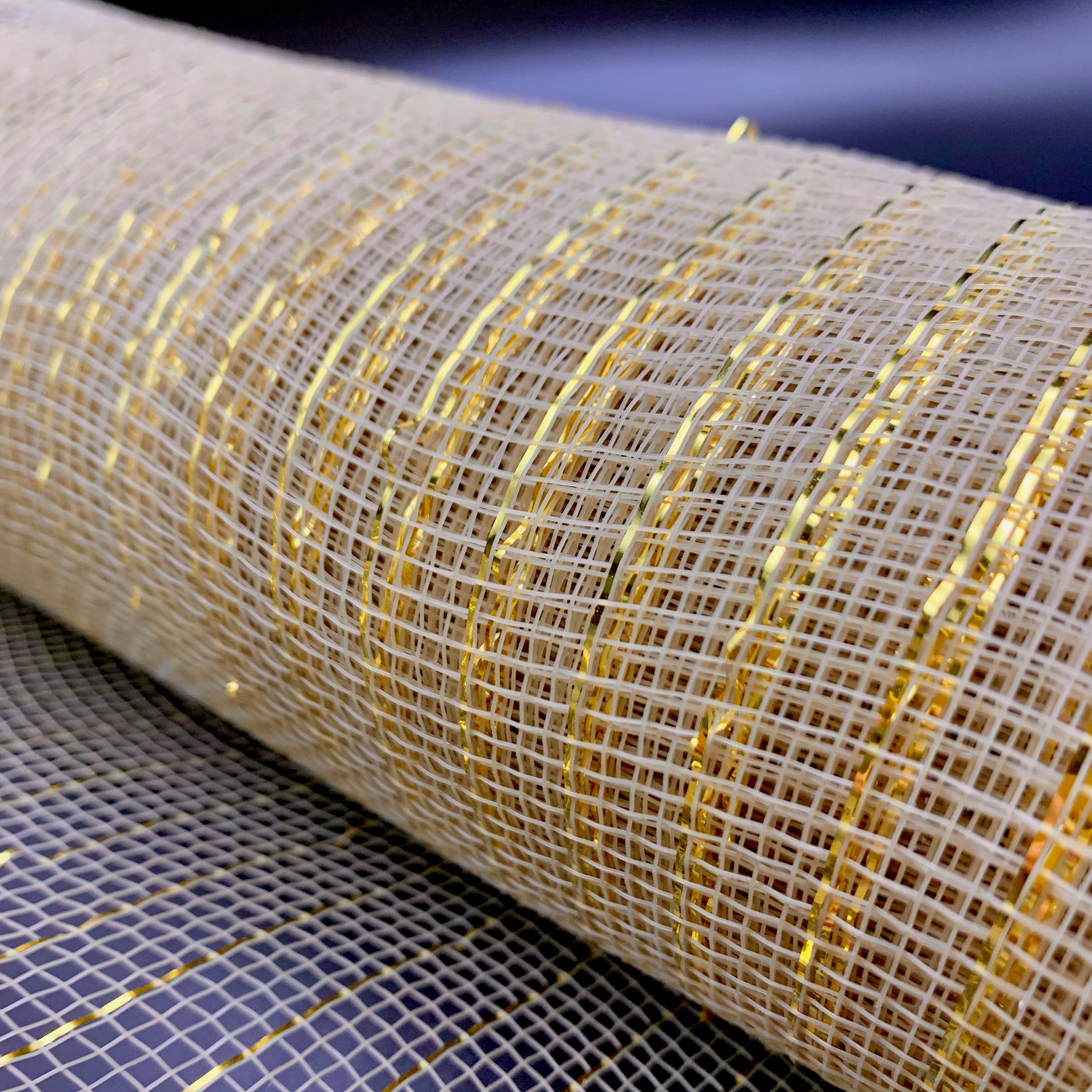 Ribbonly Deco Mesh Gold / 9m / 250mm Deco Mesh Gold Bullion
