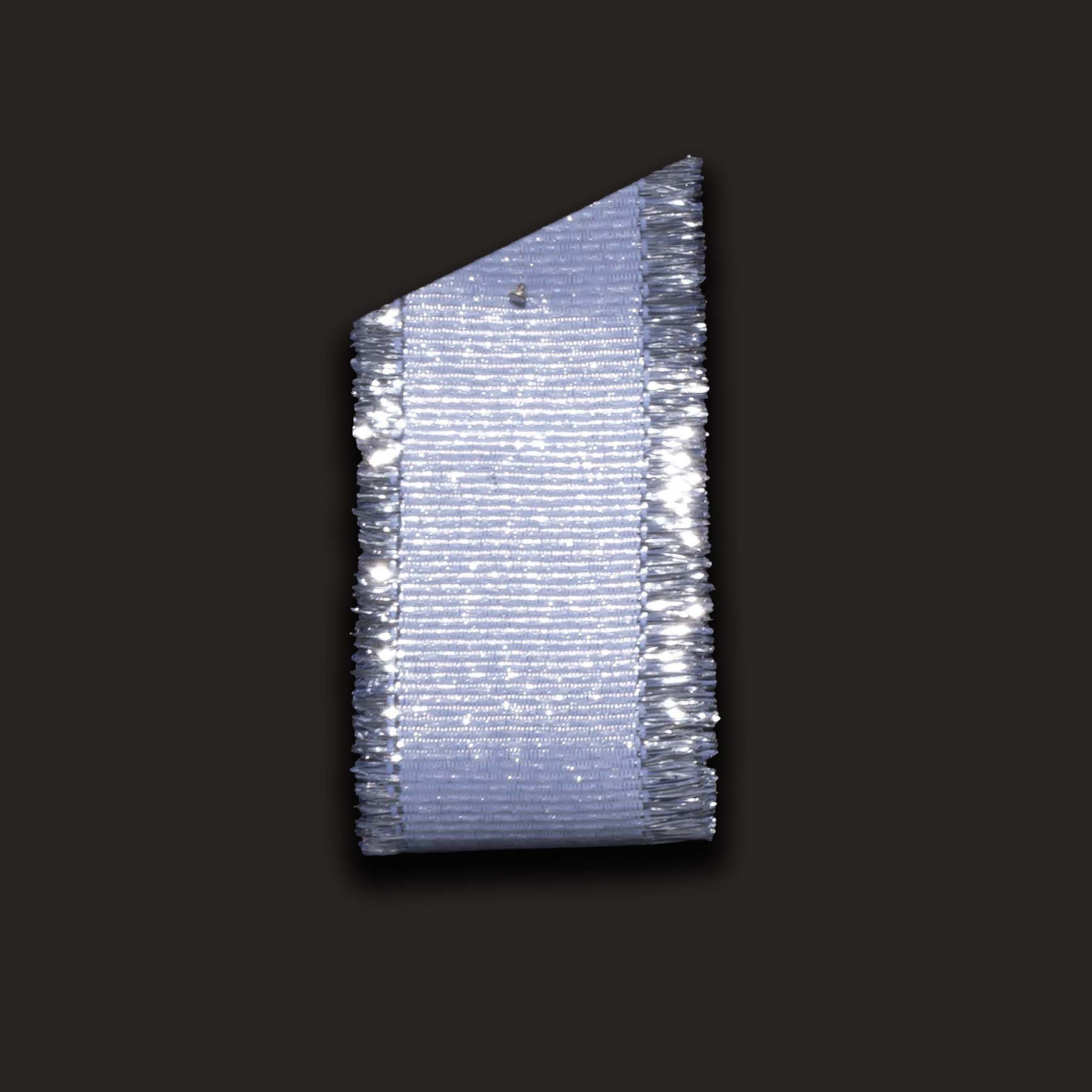 Ribbonly Grosgrain Silver / 10m / 25mm Sparkle Edge Grosgrain Ribbon Tinsel