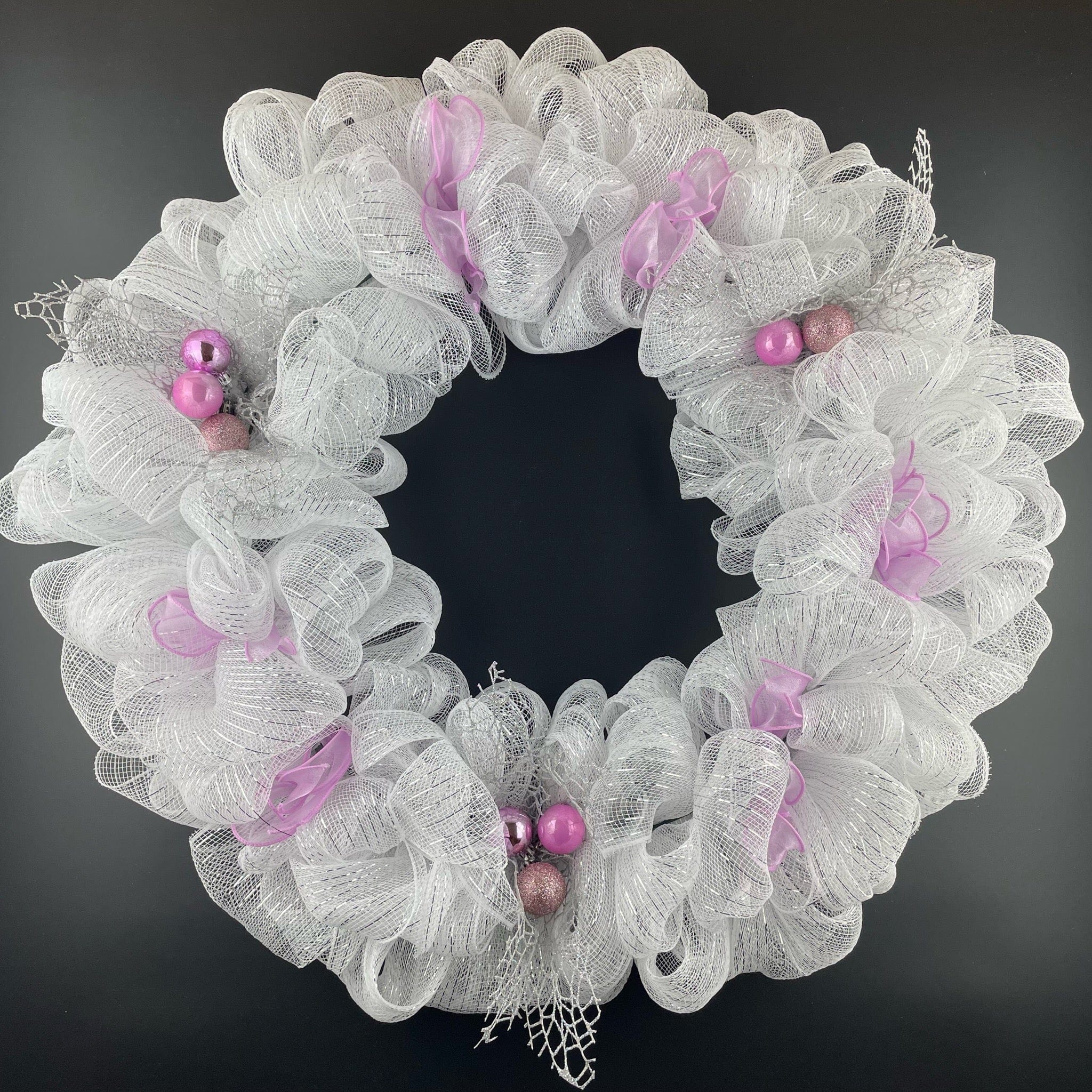 Newest 18” Deco Mesh Easter Wreath