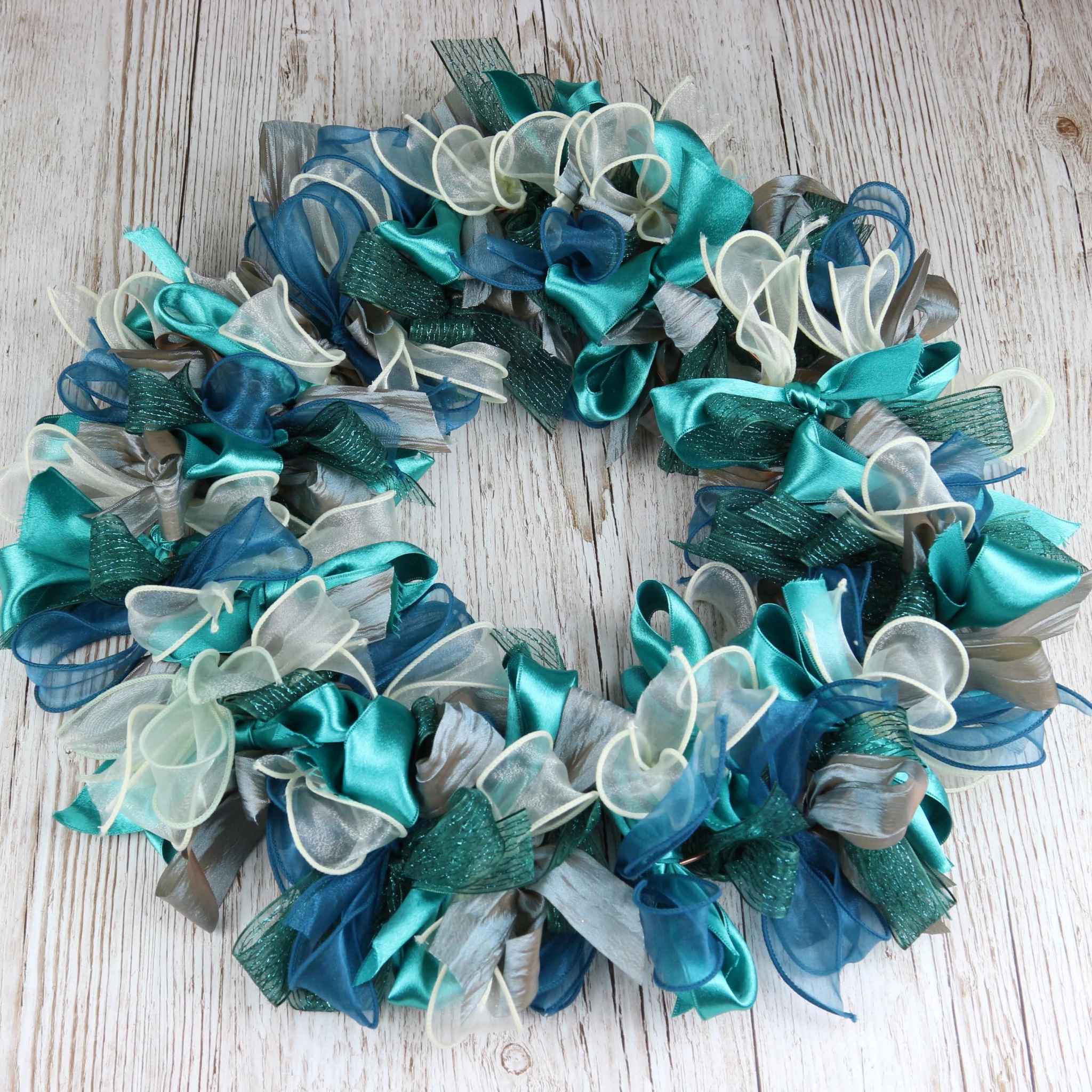 Ribbonly Kits Sea Breeze Ribbon Wreath Kit