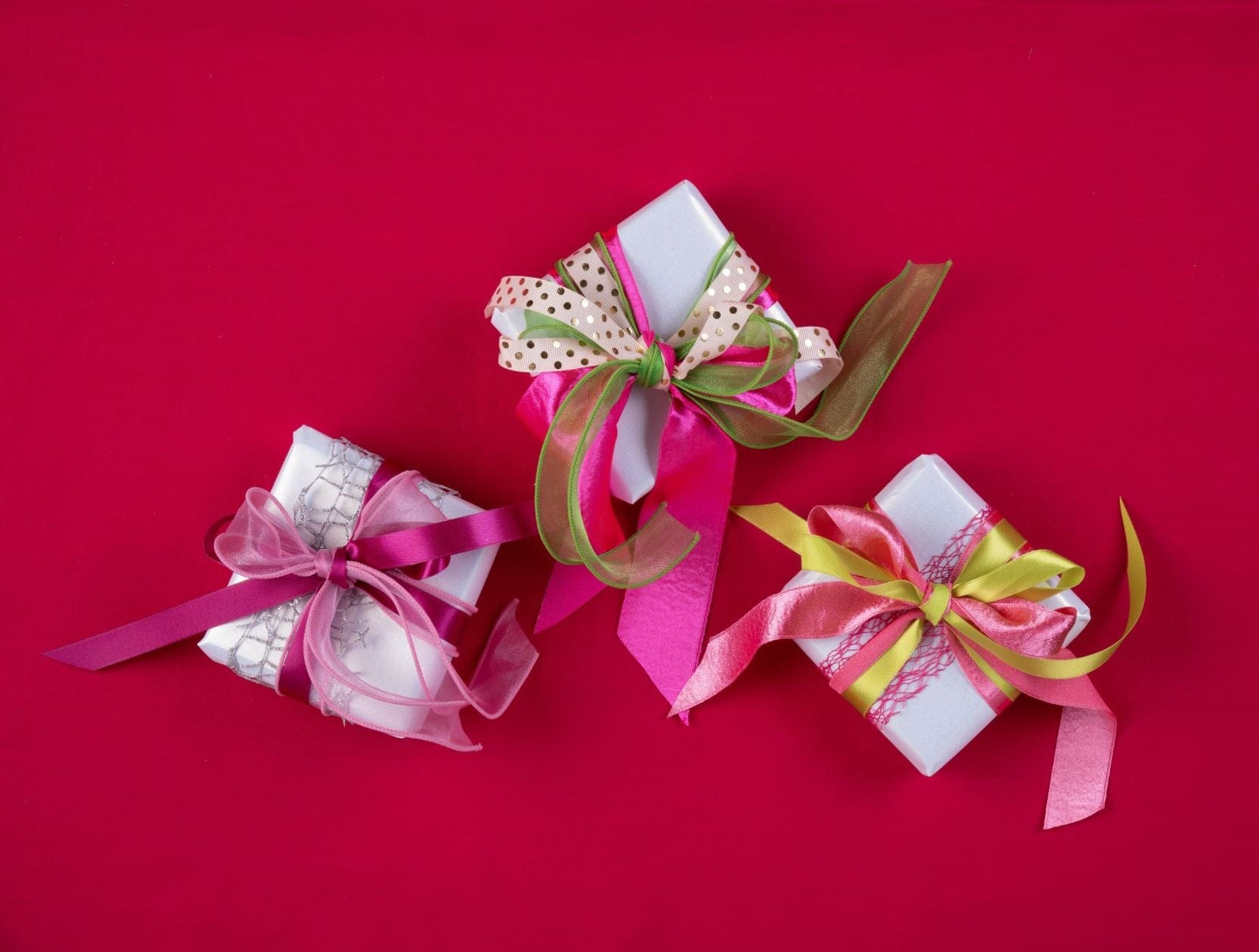 Ribbonly Mesh Pink / 10m / 40mm Mesh Ribbon Stiletto
