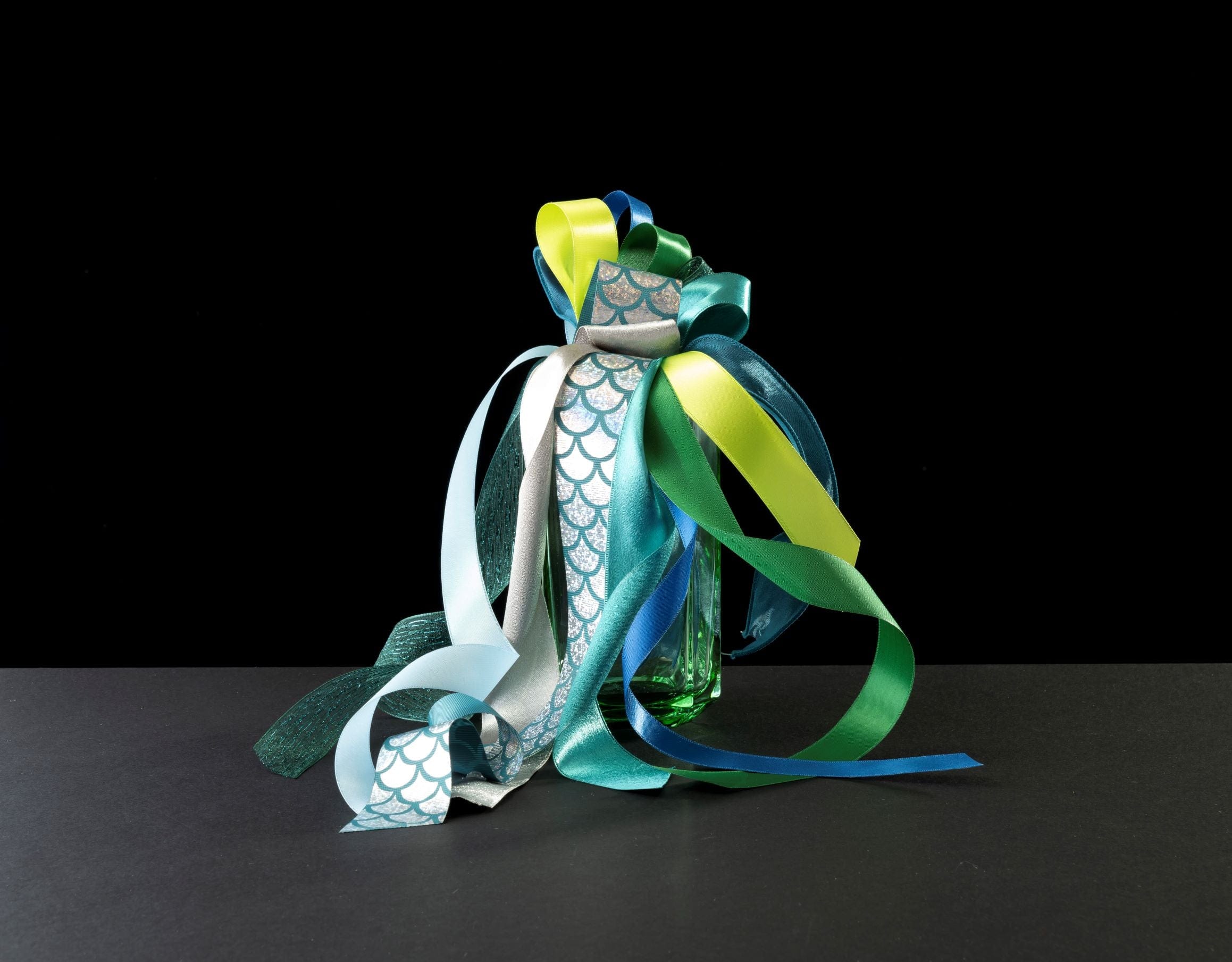Ribbonly Satin Single Sided Satin Ribbon Emerald