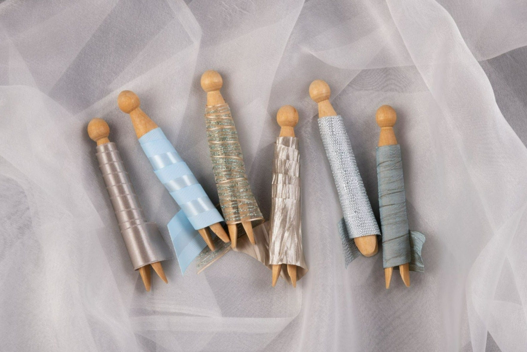 Ribbonly Satin Single Sided Satin Ribbon Mushroom