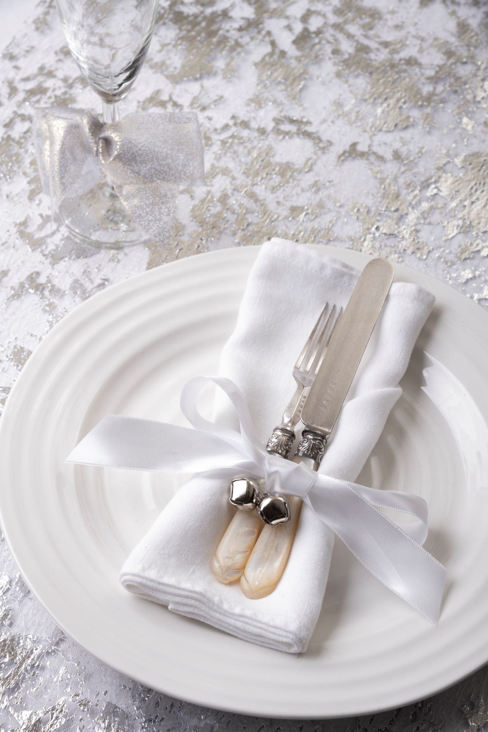 Ribbonly Satin Single Sided Satin Ribbon Paper White