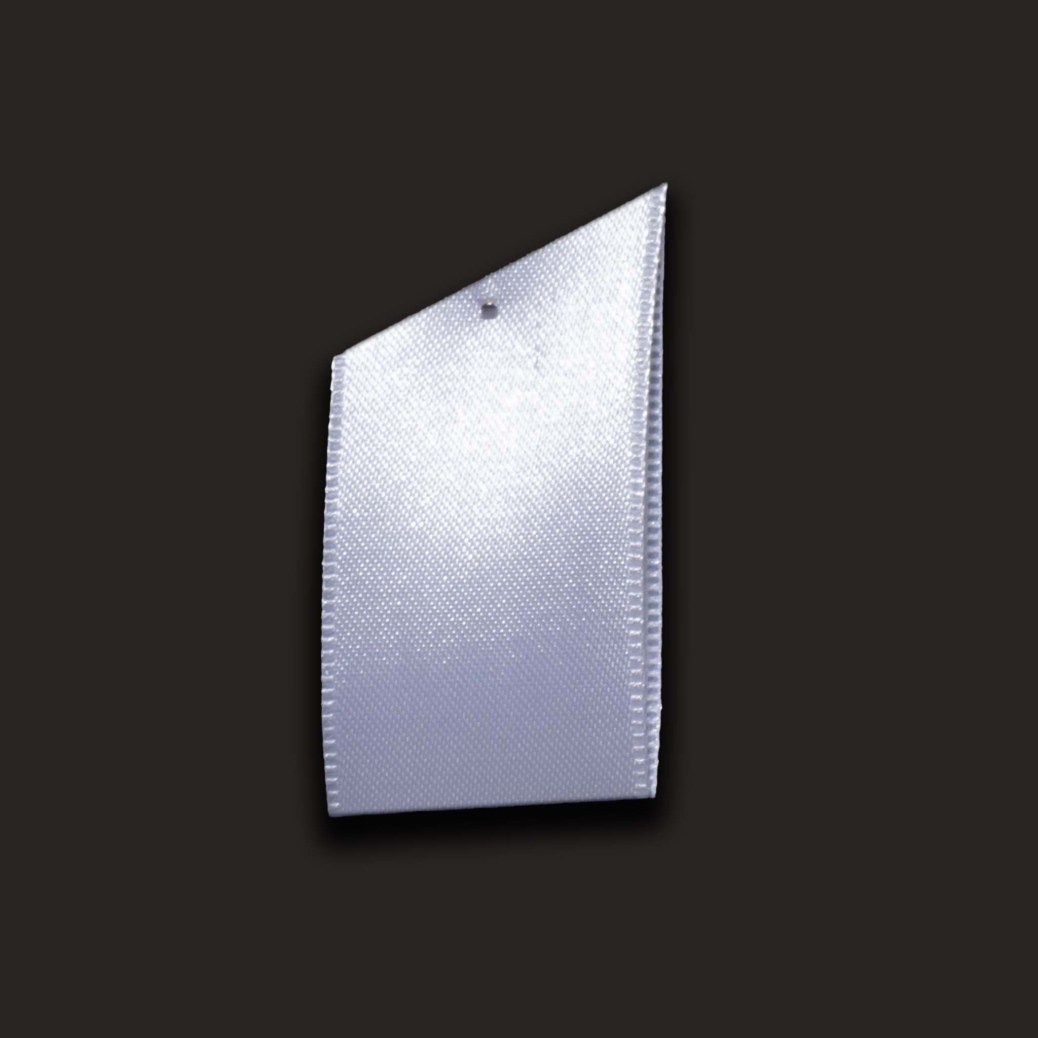 Ribbonly Satin Single Sided Satin Ribbon Paper White