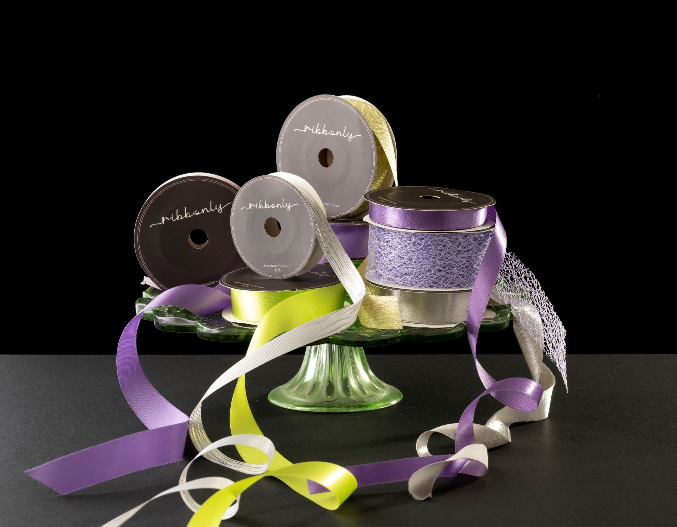Ribbonly Satin Single Sided Satin Ribbon Wisteria