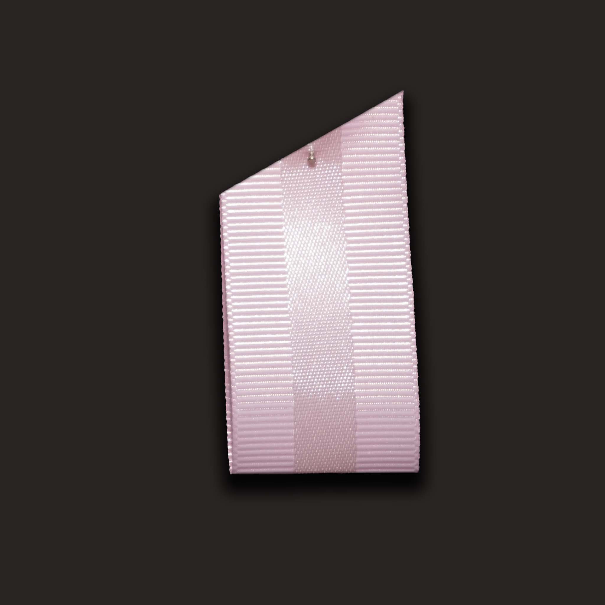 Ribbonly Grosgrain Pink / 20m / 25mm Grosgrain Satin Stripe Ribbon Sugared Almond