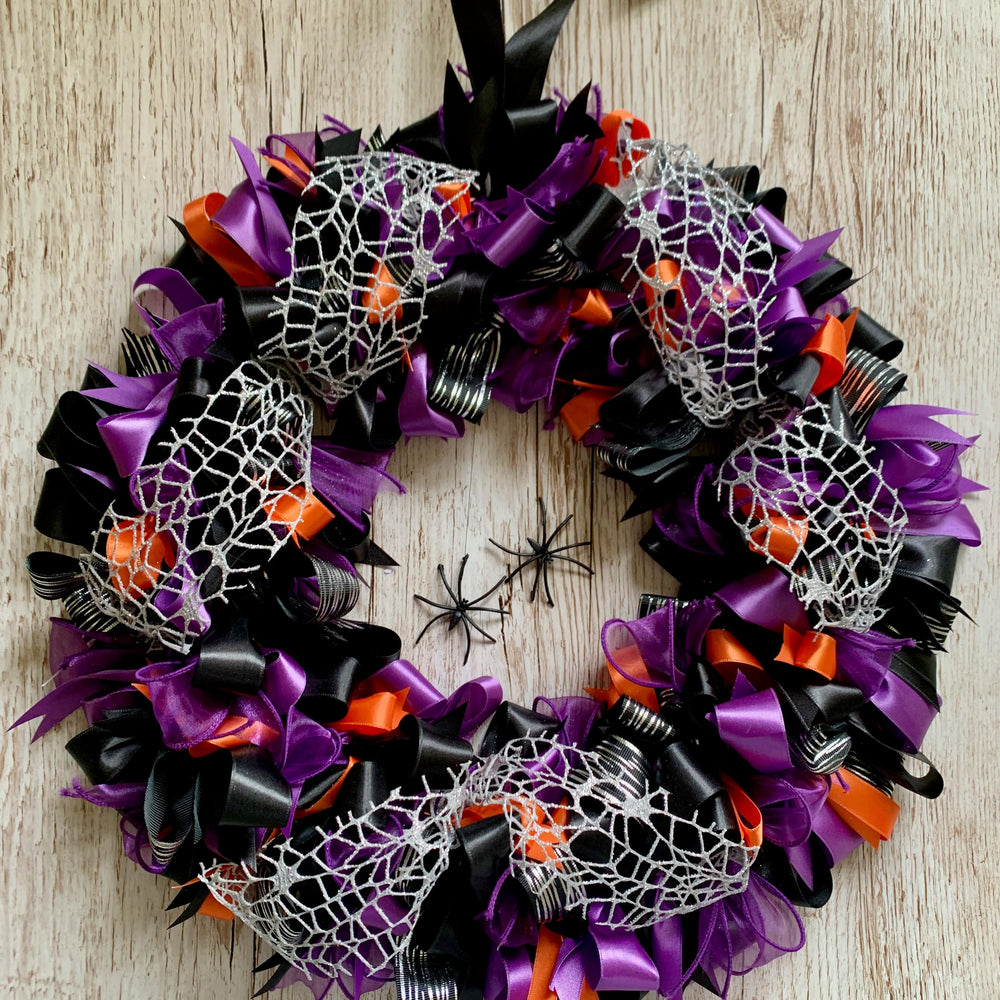 Halloween Ribbon Wreath