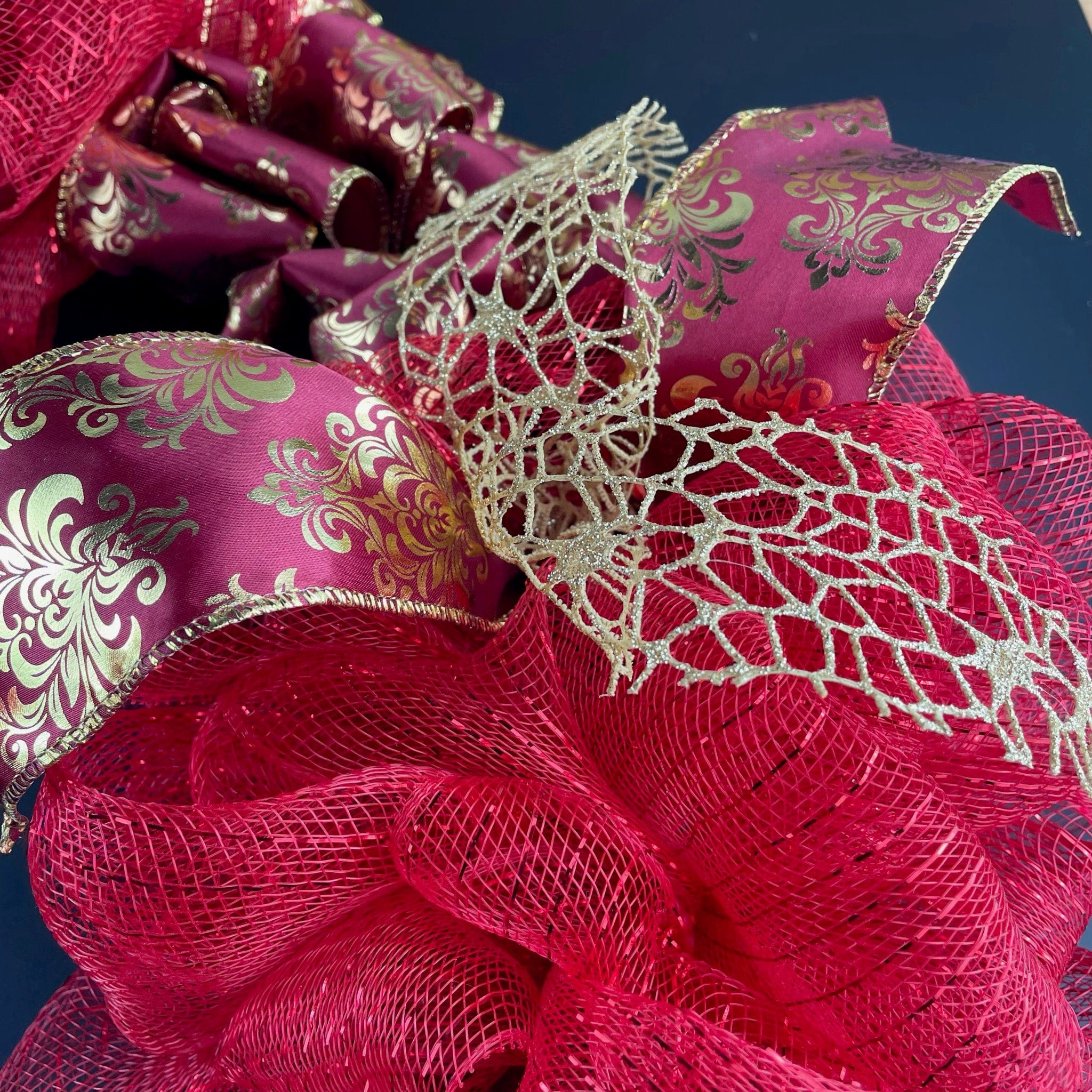 Ribbonly Kits Ruby Beauty Ribbon Wreath Kit