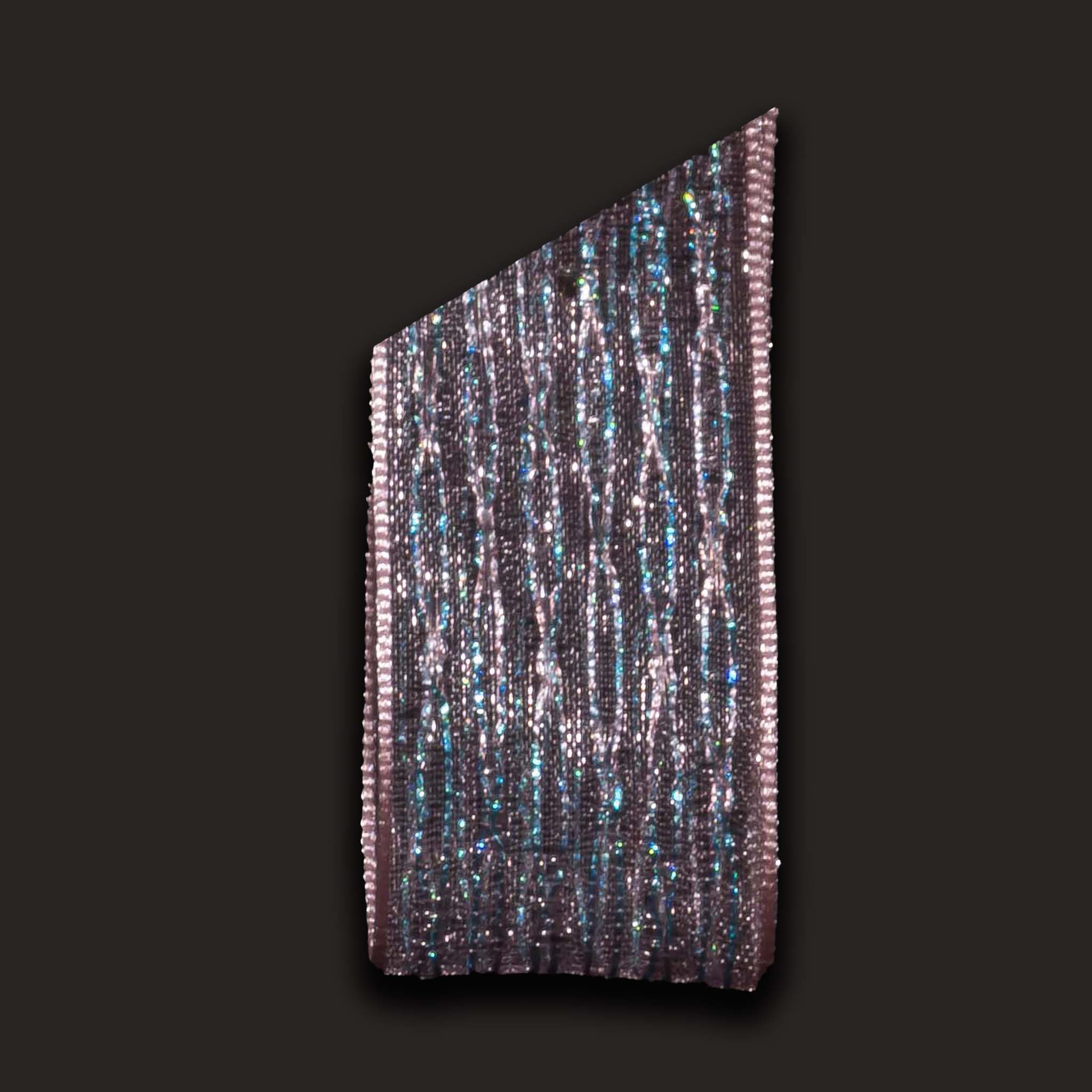 Ribbonly Organza Pink / 10m / 25mm Metallic Stripe Organza Ribbon Moonstone