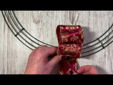 Ruby Beauty Ribbon Wreath Kit Video
