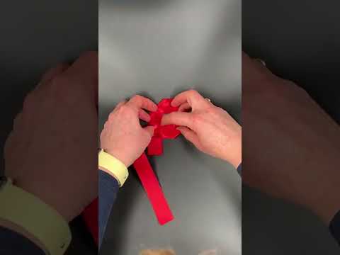 Fuchsia Ribbon Rose making tutorial
